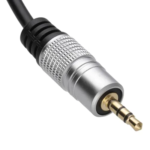 Kenable Profi Audio Klinkenkabel 0,5m Schwarz Stereo