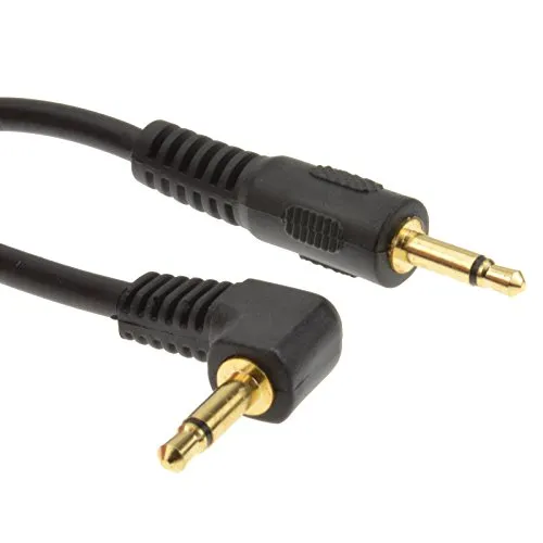 Kenable Mono 3,5mm Klinkenkabel 2 m schwarz gewinkelt