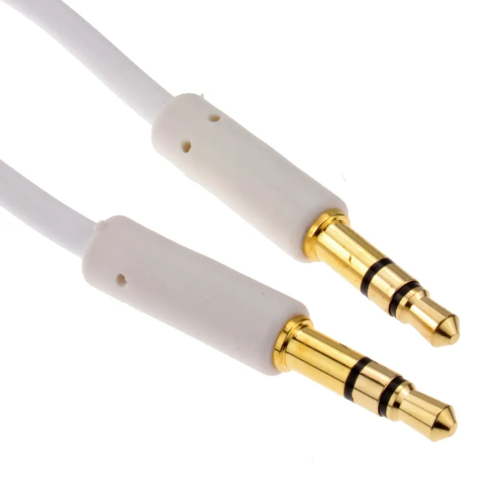 Kenable Slimline Pro 3,5mm Audiokabel 1m weiß stereo