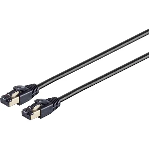 Jamega Cat 8 Netzwerkkabel 5 m schwarz F/FTP