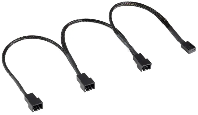Poppstar 3-Pin Lüfter Verteilerkabel 20cm 3-fach