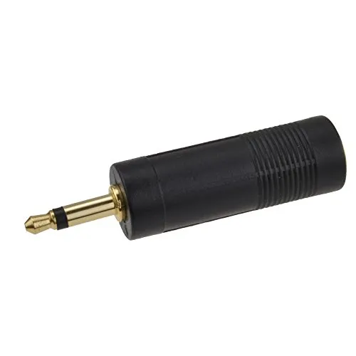 Kenable 6,35 auf 3,5mm Mono Klinke Adapter Gold vergoldet
