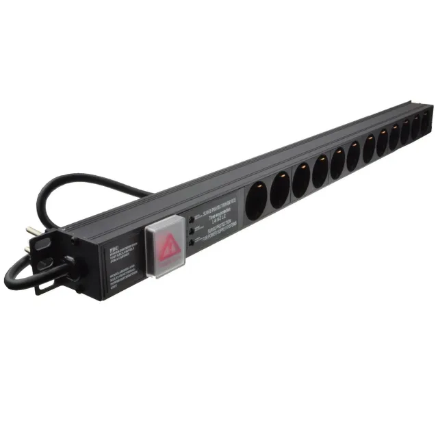 Kenable 12 Way PDU Steckdosenleiste 12-fach mit Überspannungsschutz