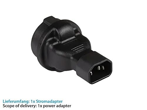 Good Connections Stromadapter C14-Schuko-Buchse schwarz