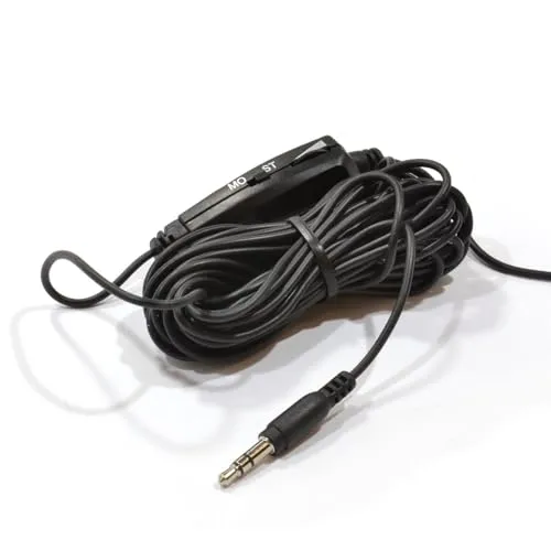 Kenable Stereo TV Kopfhörer 6 m Kabel schwarz
