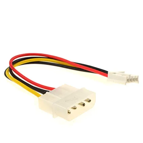Kenable Molex Adapterkabel LP4 Stecker-Buchse 15cm 4-polig