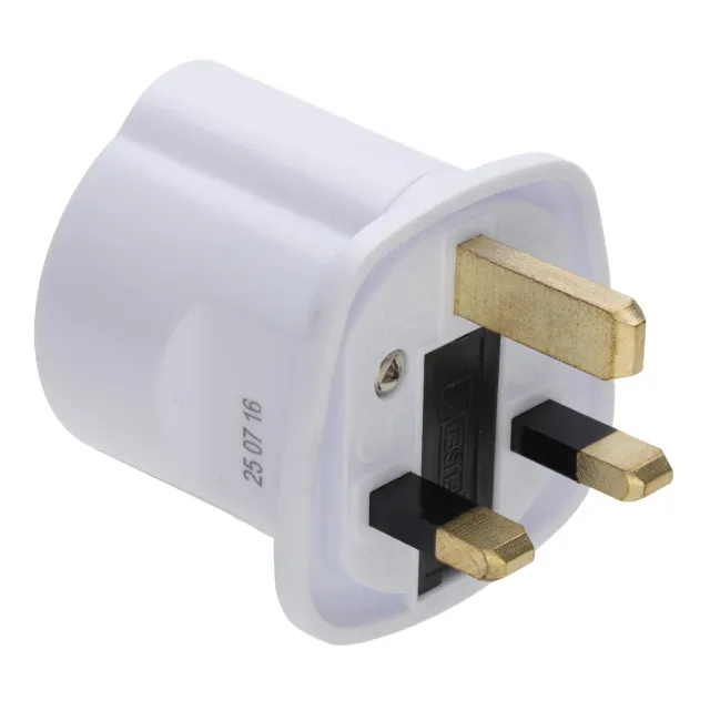 Kenable 13A UK auf Euro Adapter weiß 3-polig