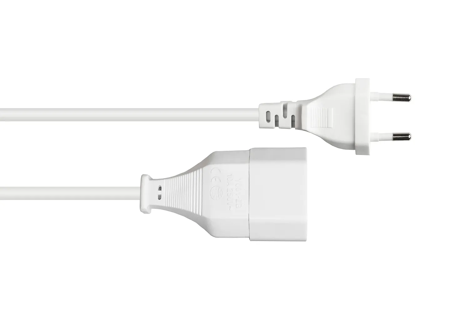 Good Connections Euro-Verlängerung Typ C 5 m weiß 0,75 mm²