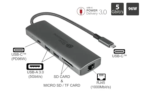 Good Connections USB-C Hub 10-Port 96W anthrazit