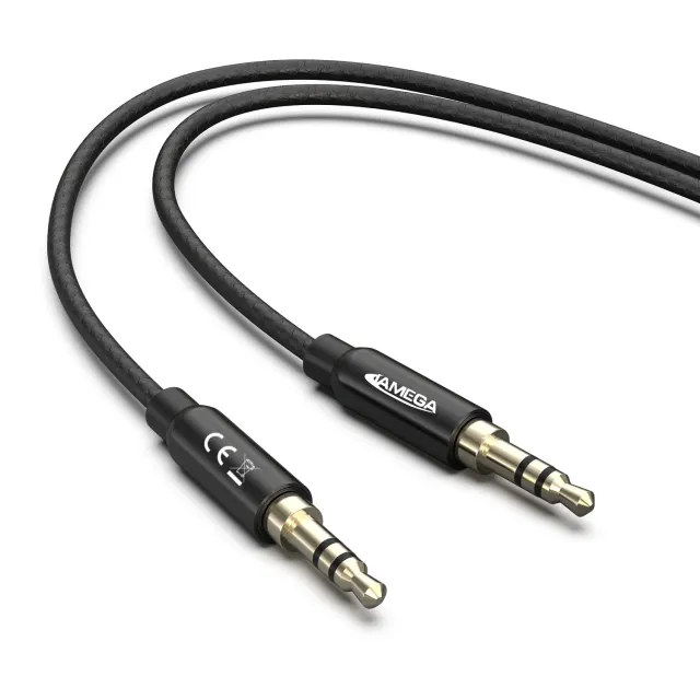 Jamega Aux Kabel 1,5 m 3,5 mm Nylon Stereo schwarz