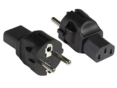 Good Connections PA-0030S Stromadapter schwarz CEE 7/7-C13