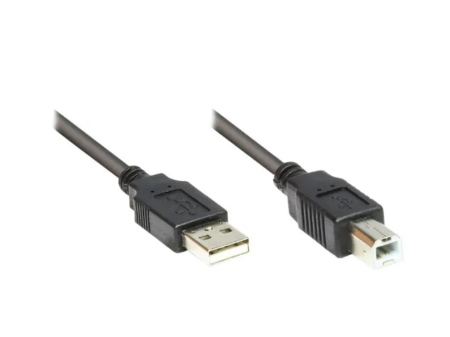 Good Connections USB 2.0 Kabel A-B 3 m schwarz