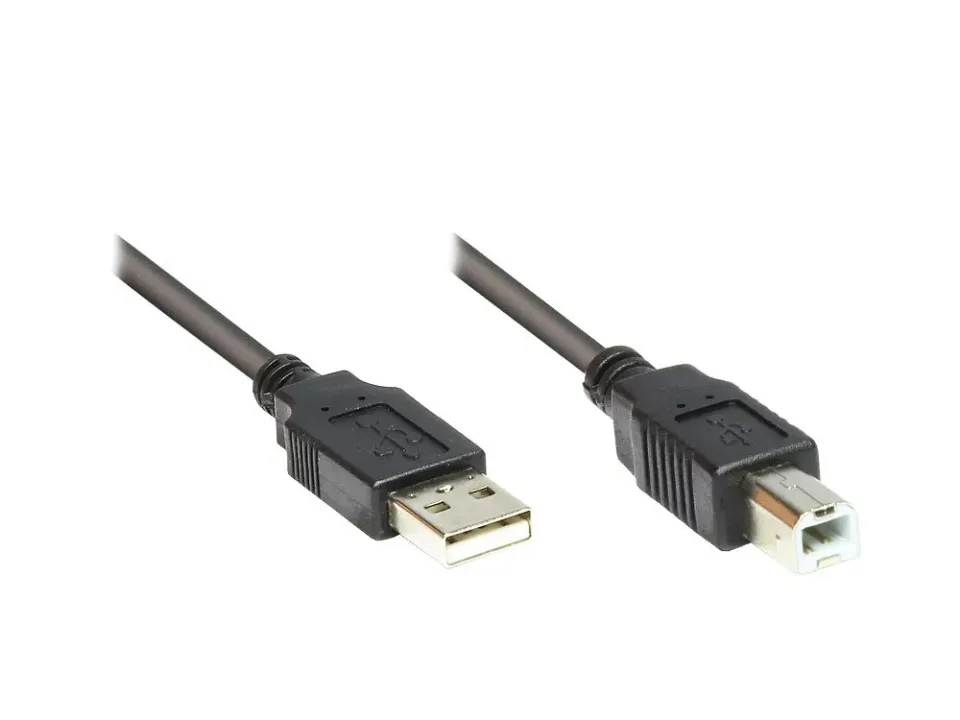 Good Connections USB 2.0 Kabel A-B 3 m schwarz