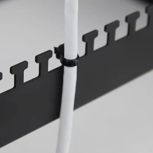 Kenable Kabelführungsleiste 1U 19 Zoll Rack Metall