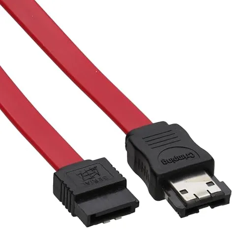 Kenable eSATA-SATA Kabel 7-Pin rot 2m geschirmt