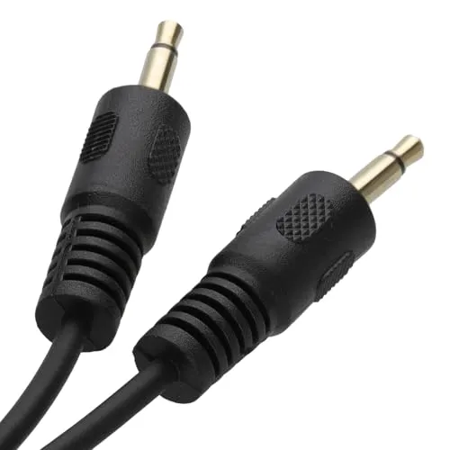 Kenable Mono Klinkenkabel 3,5mm 2m Schwarz