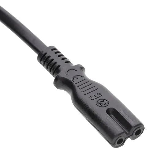 Kenable IEC C14 auf C7 Adapterkabel 0,15m schwarz