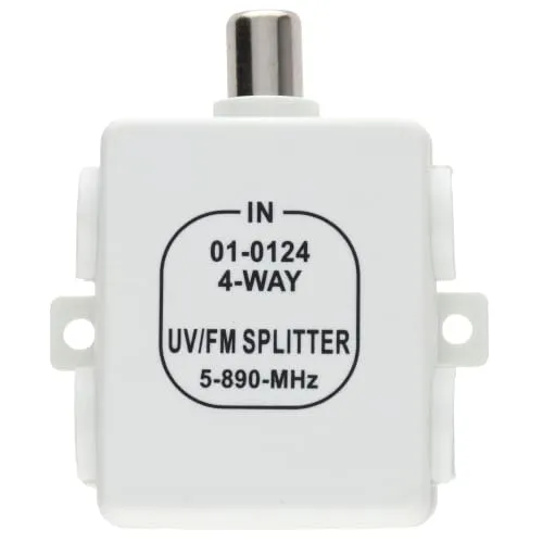 Kenable 4-Wege RF Antennenverteiler 1 zu 4 UHF VHF
