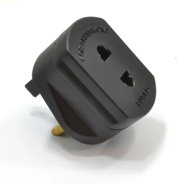 Kenable Rasierer Adapter UK Stecker 1A schwarz Kabel
