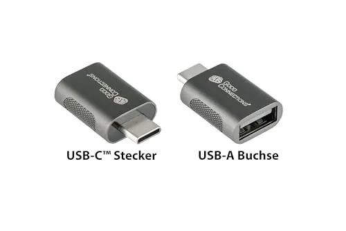 Good Connections USB-C auf USB-A Adapter 5 Gbit/s anthrazit