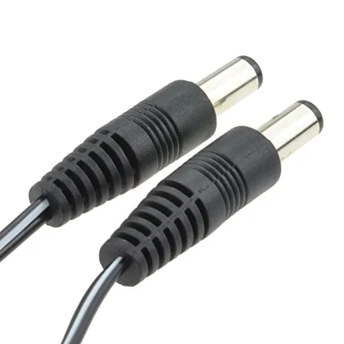 Kenable DC Stromkabel 5,5mm Stecker-Stecker 0,5m schwarz