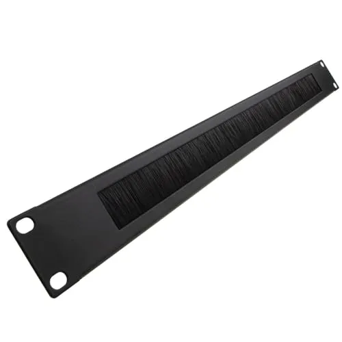 Kenable Bürstenpanel 1U 19 Zoll Kabelmanagement schwarz