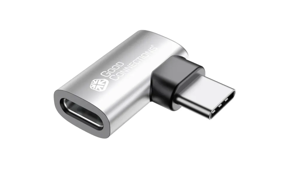 Good Connections USB 4.0 Winkeladapter silber 40 Gbit/s