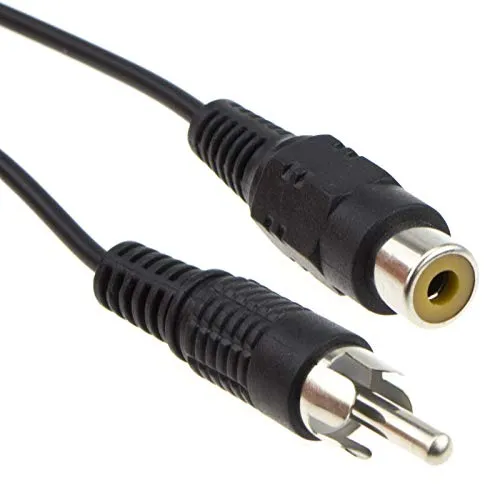 Kenable Mono Cinch-Verlängerung 5m schwarz HiFi