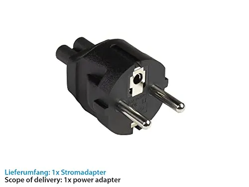 Good Connections PA-0005S Stromadapter E+F auf C5 schwarz