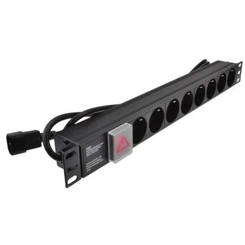 Kenable PDU Steckdosenleiste 19 Zoll 8-fach C14 1,8m