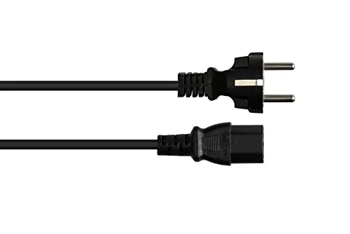 Good Connections Netzkabel 3 m schwarz C13 Kaltgeräte 10A