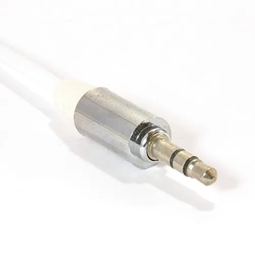 Kenable Profi Klinkenkabel Weiß 2 m Metall Stereo