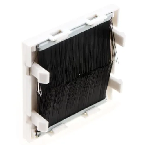 Kenable Bürstenmodul 50x50mm Wanddose Bürsteneinsatz Weiß