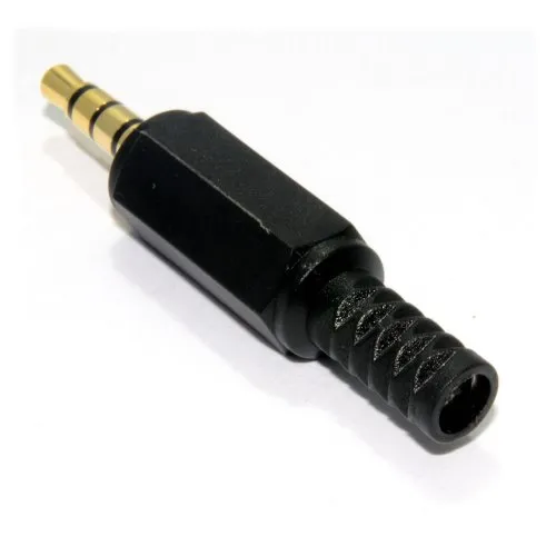 Kenable 3,5mm TRRS Klinkenstecker 4-polig vergoldet