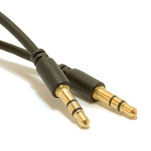 Kenable Slimline Pro AUX Kabel 3,5mm 0,3m schwarz