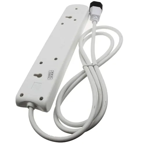 Kenable IEC C14 Verteilerkabel 4-fach UK 1,5m Weiß