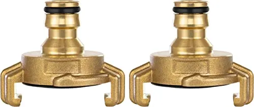 Poppstar Geka Schnellkupplung Messing 2er-Set Schlauchadapter