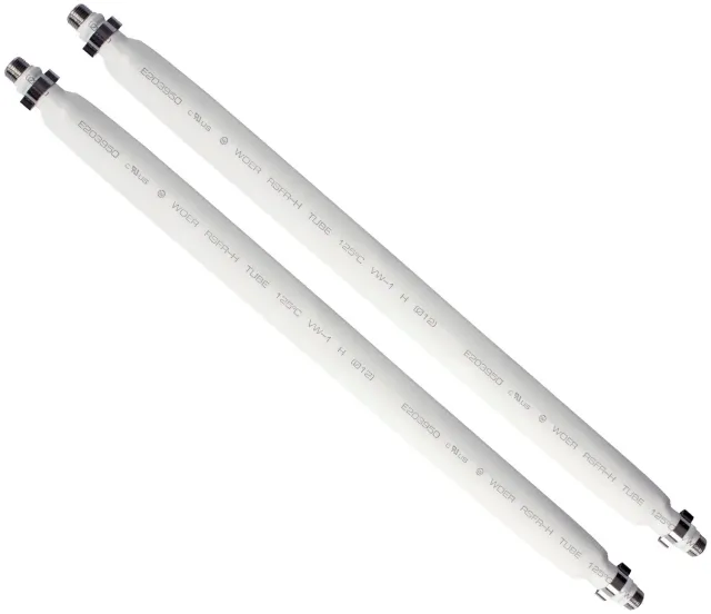 Poppstar SAT Fensterdurchführung 31,5cm 2er-Pack weiß flach