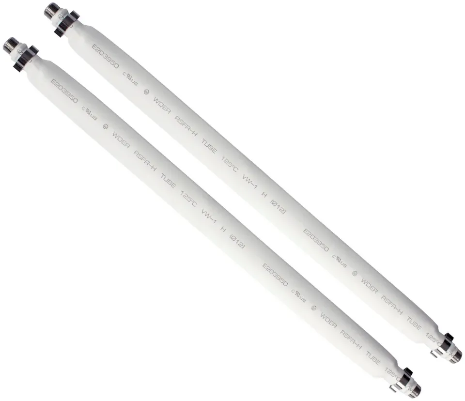 Poppstar SAT Fensterdurchführung 31,5cm 2er-Pack weiß flach