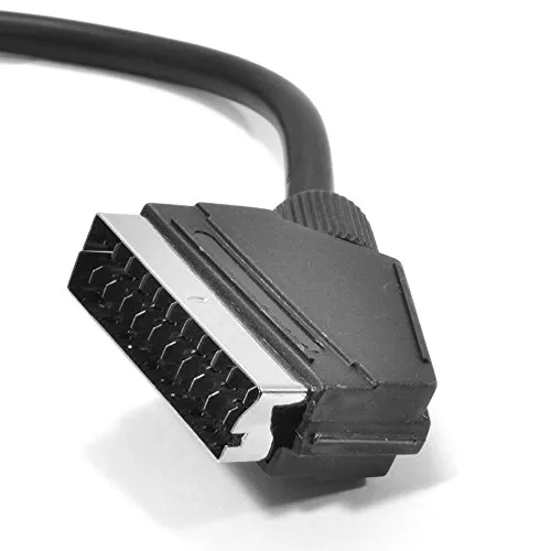 Kenable Scart Kabel 21-polig 5 m schwarz rund