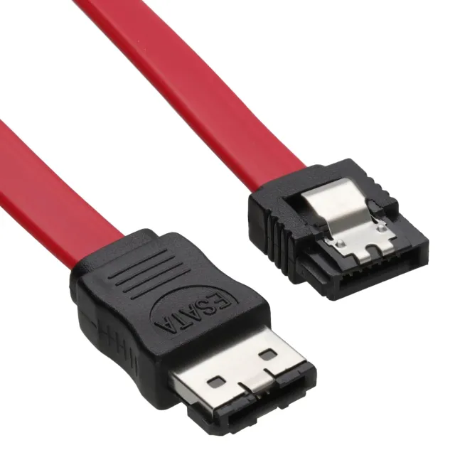 Kenable eSATA-SATA Kabel 7-Pin rot 2m geschirmt