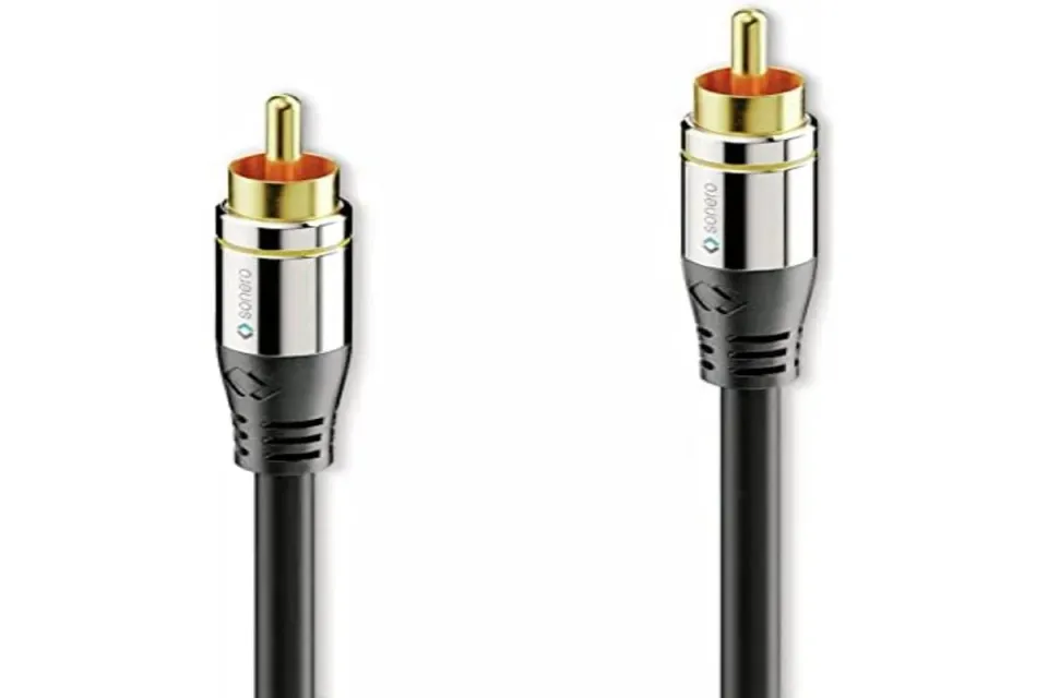 Sonero Premium S-AC800-050 Cinchkabel 5 m schwarz Mono