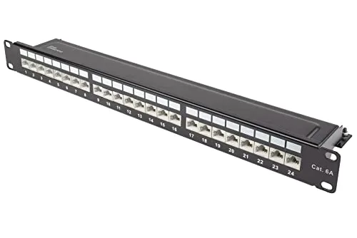 Good Connections Patchpanel 19" Cat.6A 24-Port schwarz