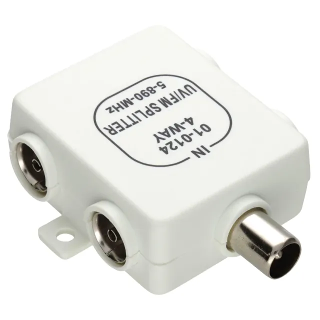 Kenable 4-Wege RF Antennenverteiler 1 zu 4 UHF VHF