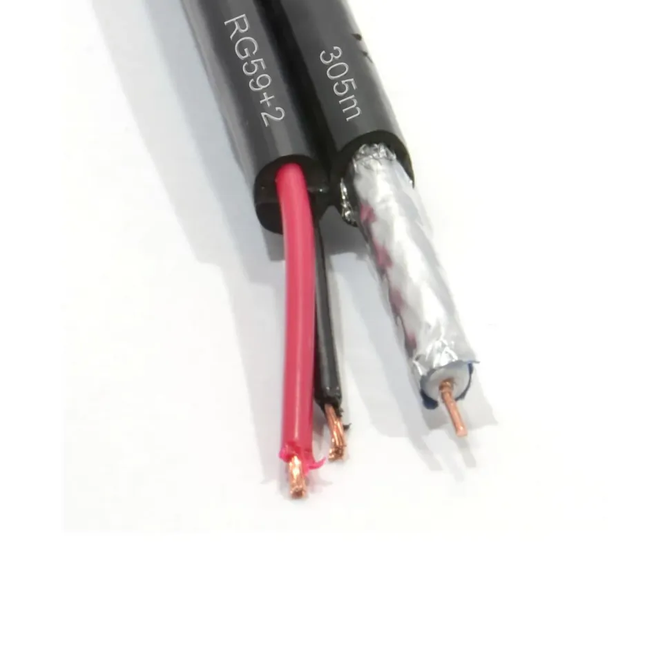 Kenable CCTV-Kabel RG59+2 Koax+Strom 305m schwarz Rolle