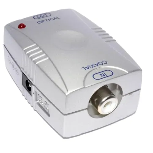 Kenable Koax SPDIF zu Toslink Audiokonverter mit Netzteil