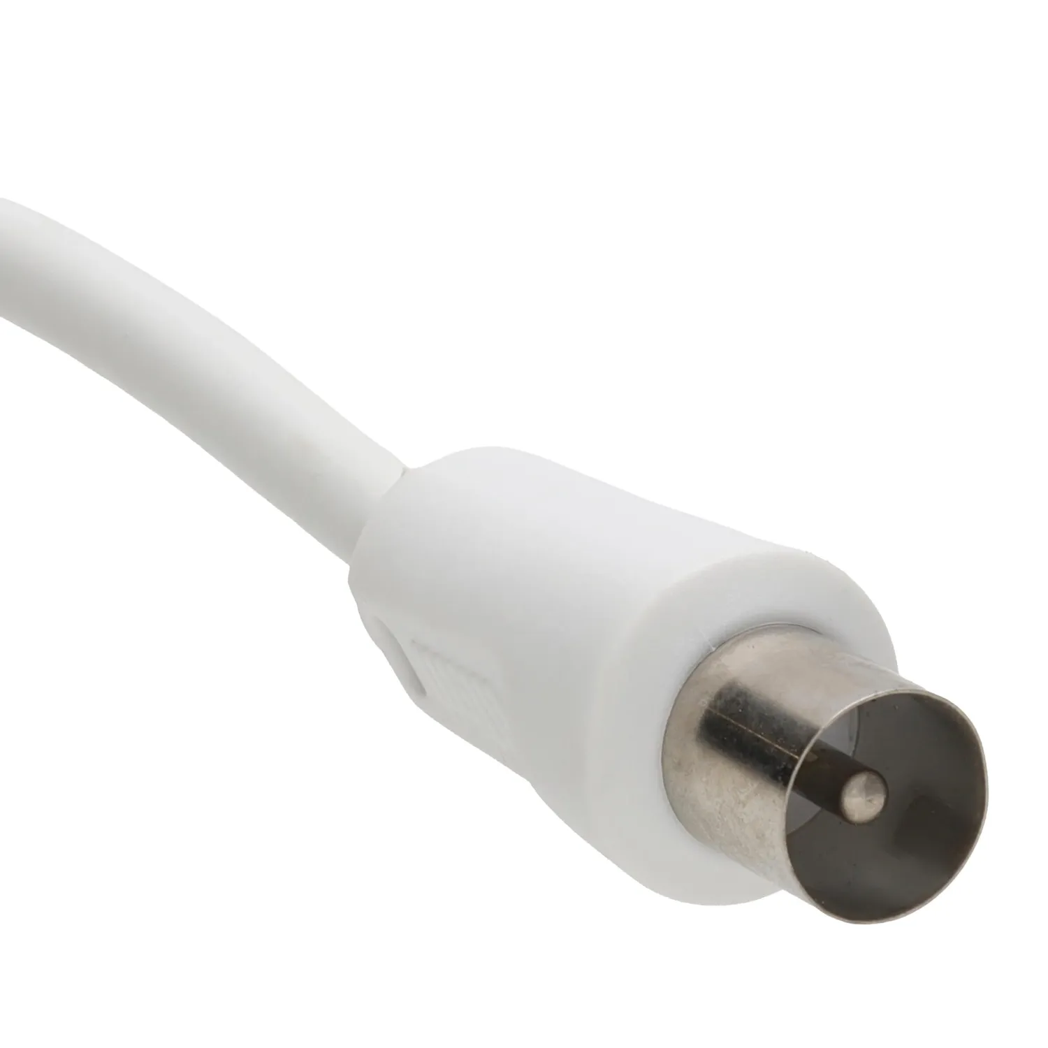 Kenable TV Antennenverlängerung 1 m weiß 75 Ohm Koax