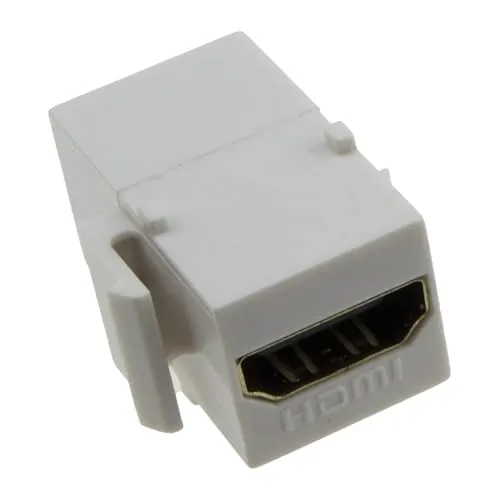 Kenable HDMI Keystone Modul weiß Kupplung Snap-In