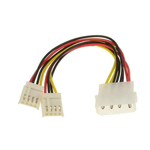 Kenable Molex Y-Stromkabel Floppy 13,5 cm schwarz