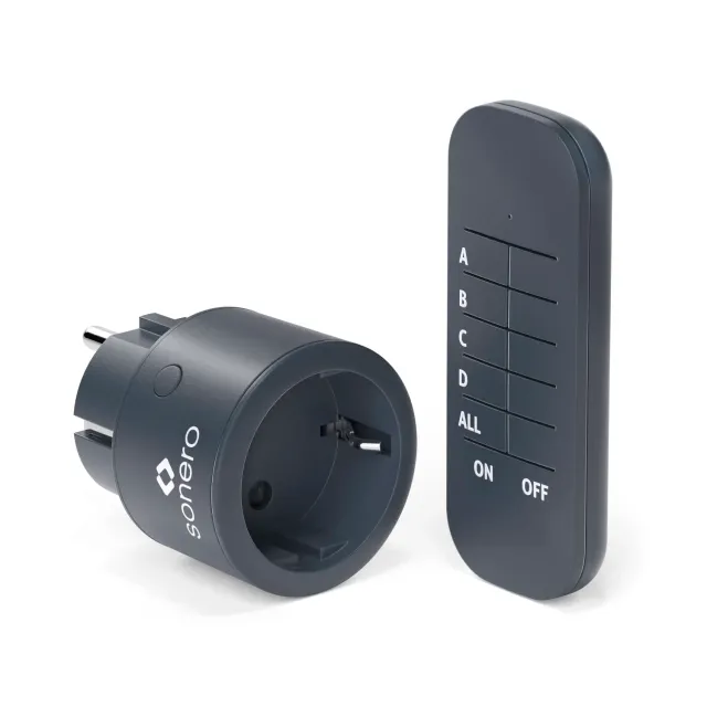 Sonero S-RCS111 Funksteckdose Set 1er anthrazit 2300W